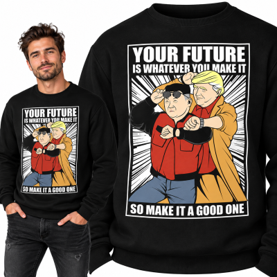 BLUZA ŚMIESZNA BACK TO THE FUTURE JONG UN TRUMP